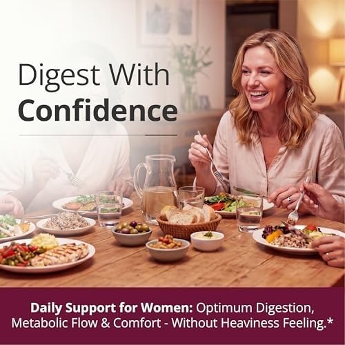 Digestive Enzymes for Women – 18 Plant Based Enzymes – Debloat & Bloating Relief