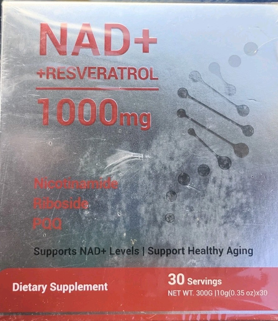 NAD+ RESVERATROL Liquid Supplement Shellfish/Gluten/Soy/Egg/DAIRY Free Non-gmo