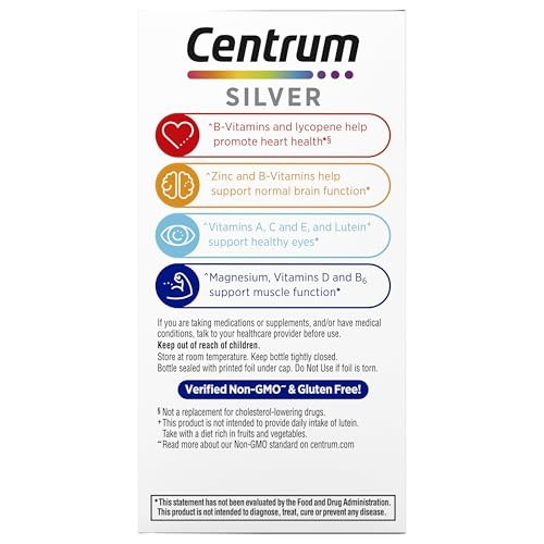 Centrum Silver Multivitamin for Men 50 Plus, 100 Count (Pack of 1)