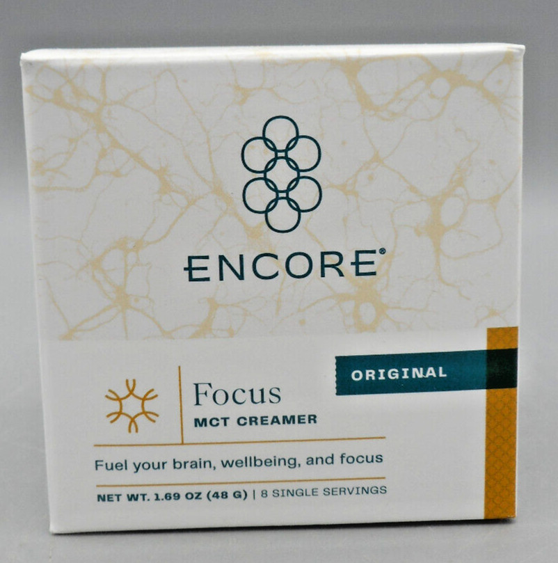 Encore Focus MCT Creamer Dairy Gluten and Soy Free Powder 8 Single Servings