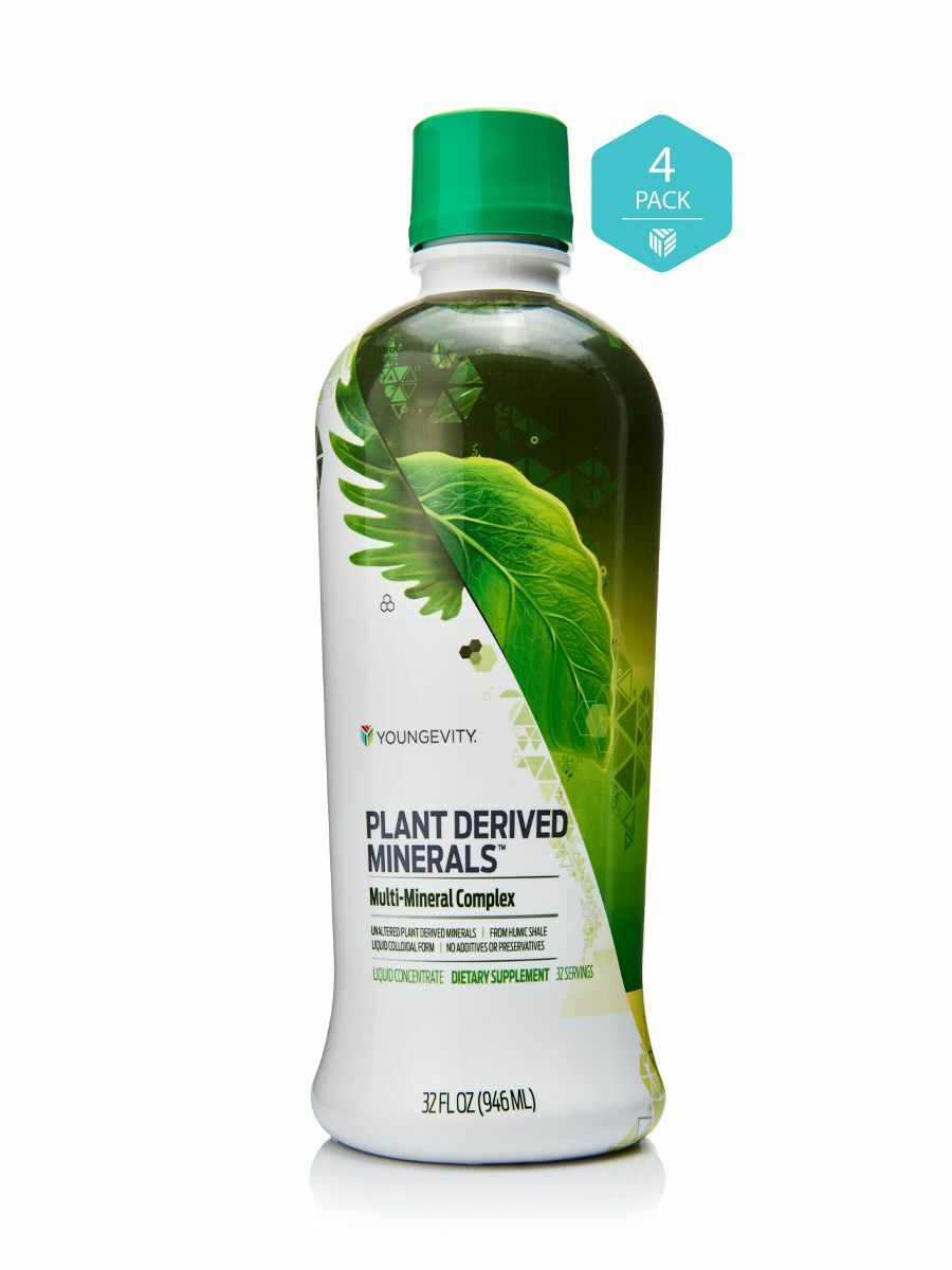 Youngevity Plan-1x Plant Derived Minerals 4 bottles Dr Wallach Free Shipping