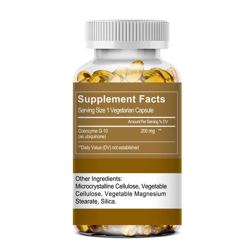 COQ 10 Coenzyme Q10 120 Softgels Antioxidant Heart Support Gluten-Free & Non-GMO