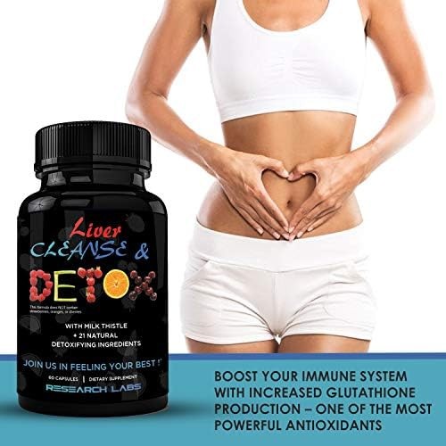 Research Labs 2 Pack Doctor Recommended Premium Liver Detox Cleanse & Support…