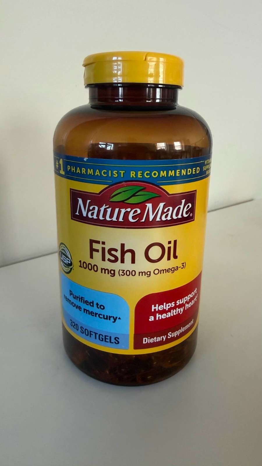 Nature Made Fish Oil 1000 mg Softgels, 320 Count Brand New & Sealed – Fast Ship