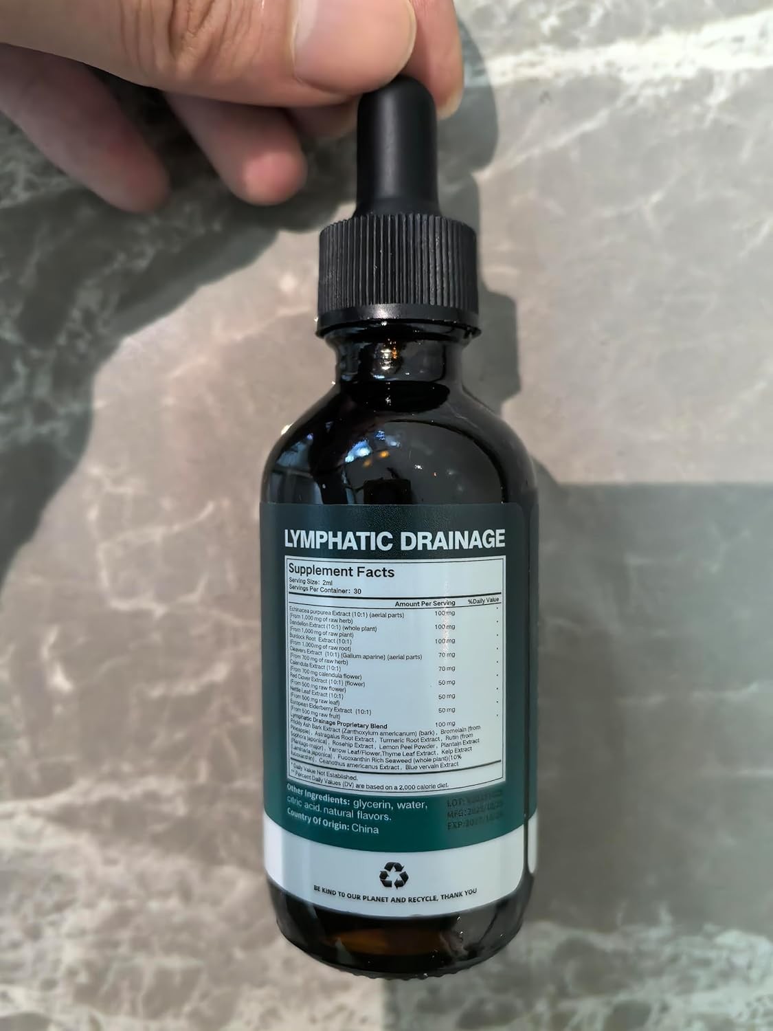 21-in-1 Lymphatic Drainage Drops for Liposomal, 6000mg Immune & Lymph System