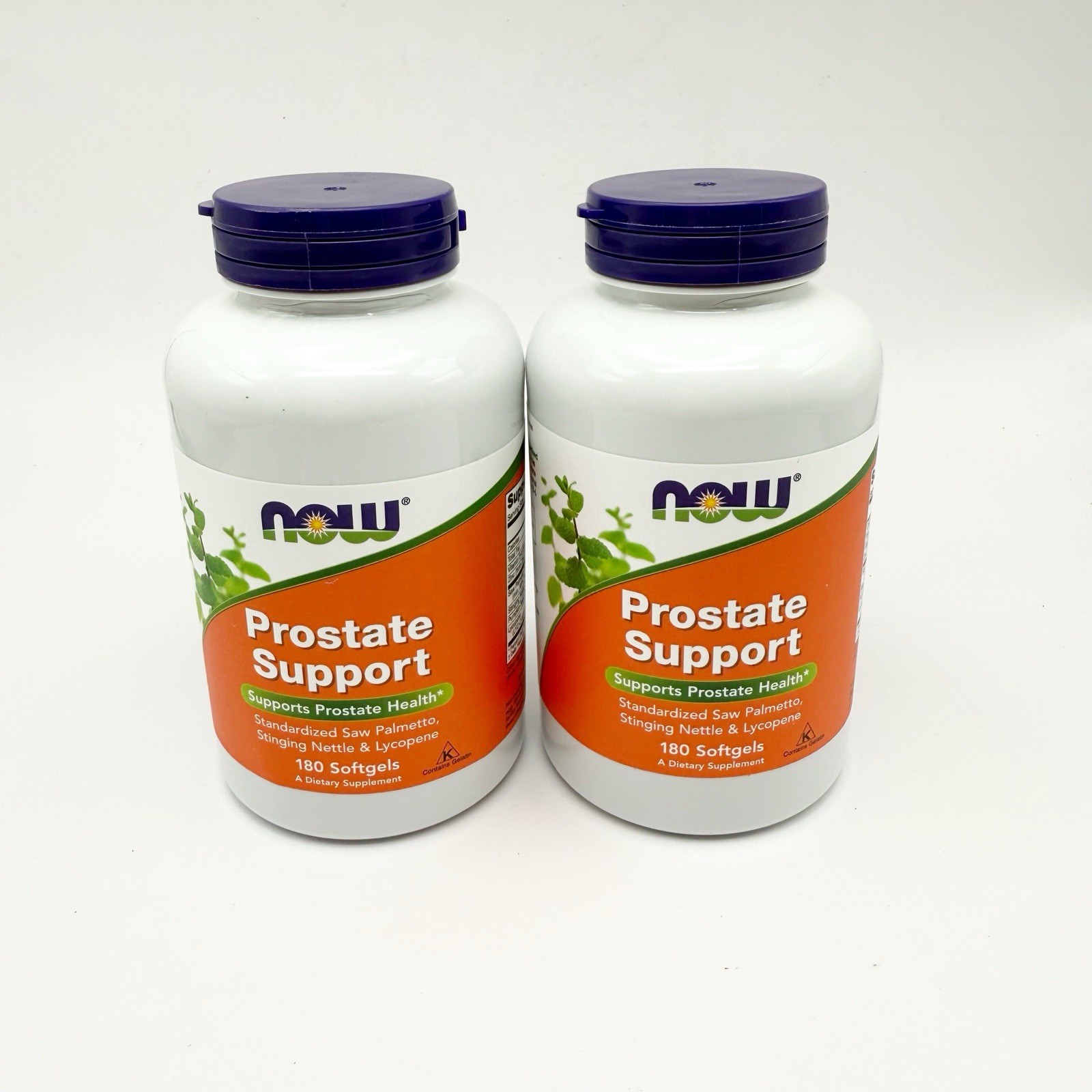 Now Foods Prostate Support 2 Bottles With 180 Softgels Each BB 9/26