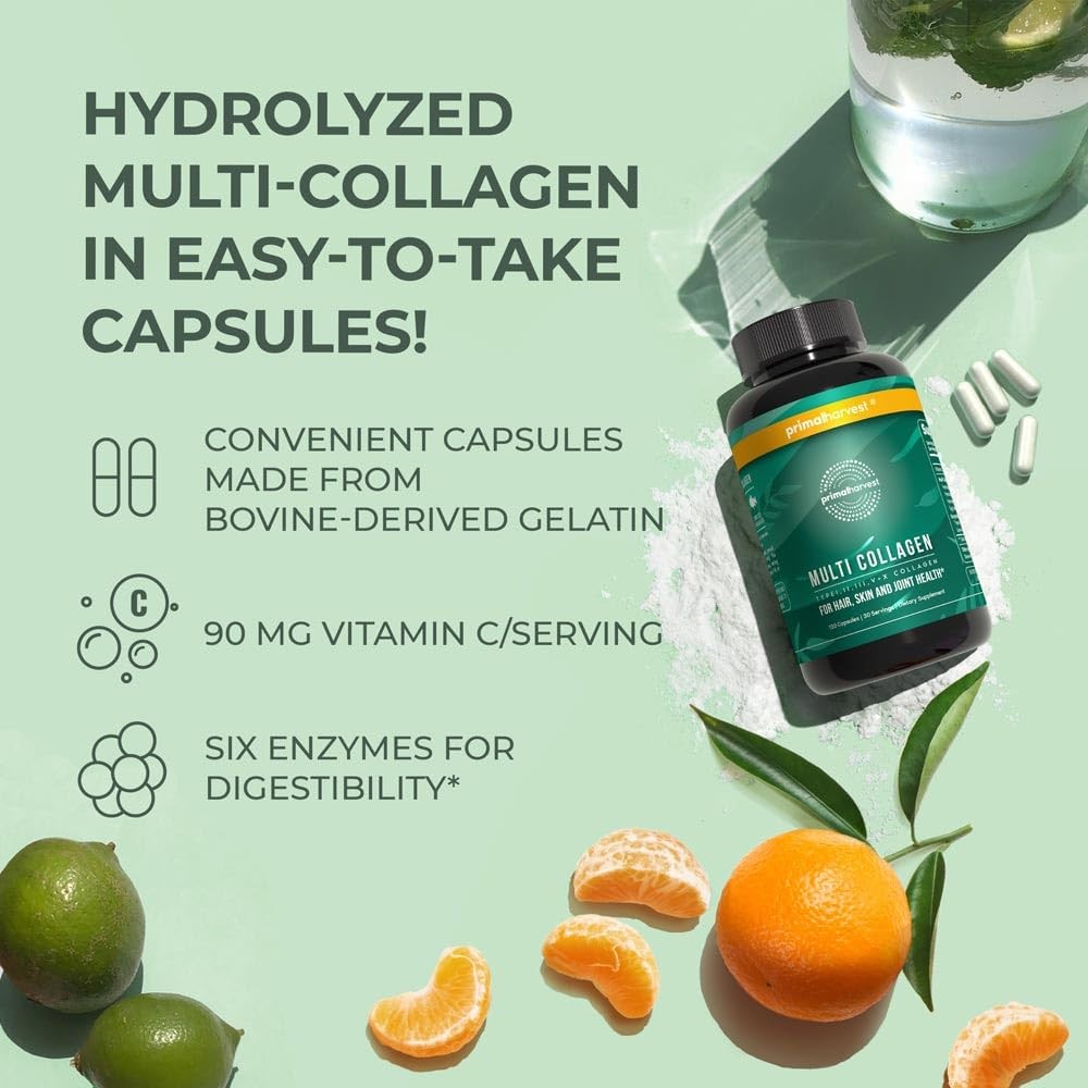 Primal Harvest Multi Collagen Capsules, 120 Count