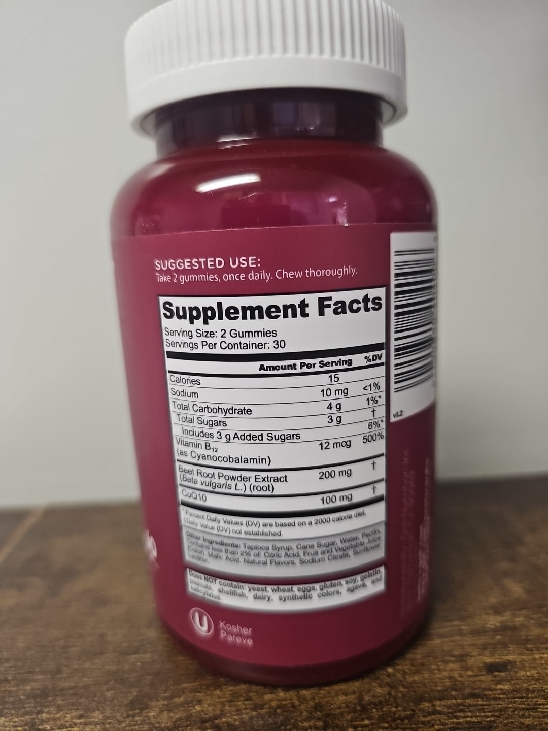 Goli Nutrition Beets Cardio Gummies Vegan Vitamin Gummies – 60 Count Exp 7/27