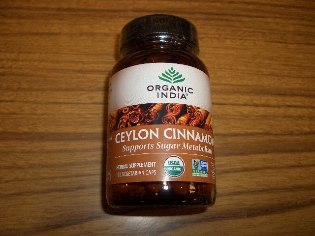 ORGANIC INDIA Ceylon Cinnamon Herbal Supplement-90 Vegetarian Caps Exp 7/5/2028