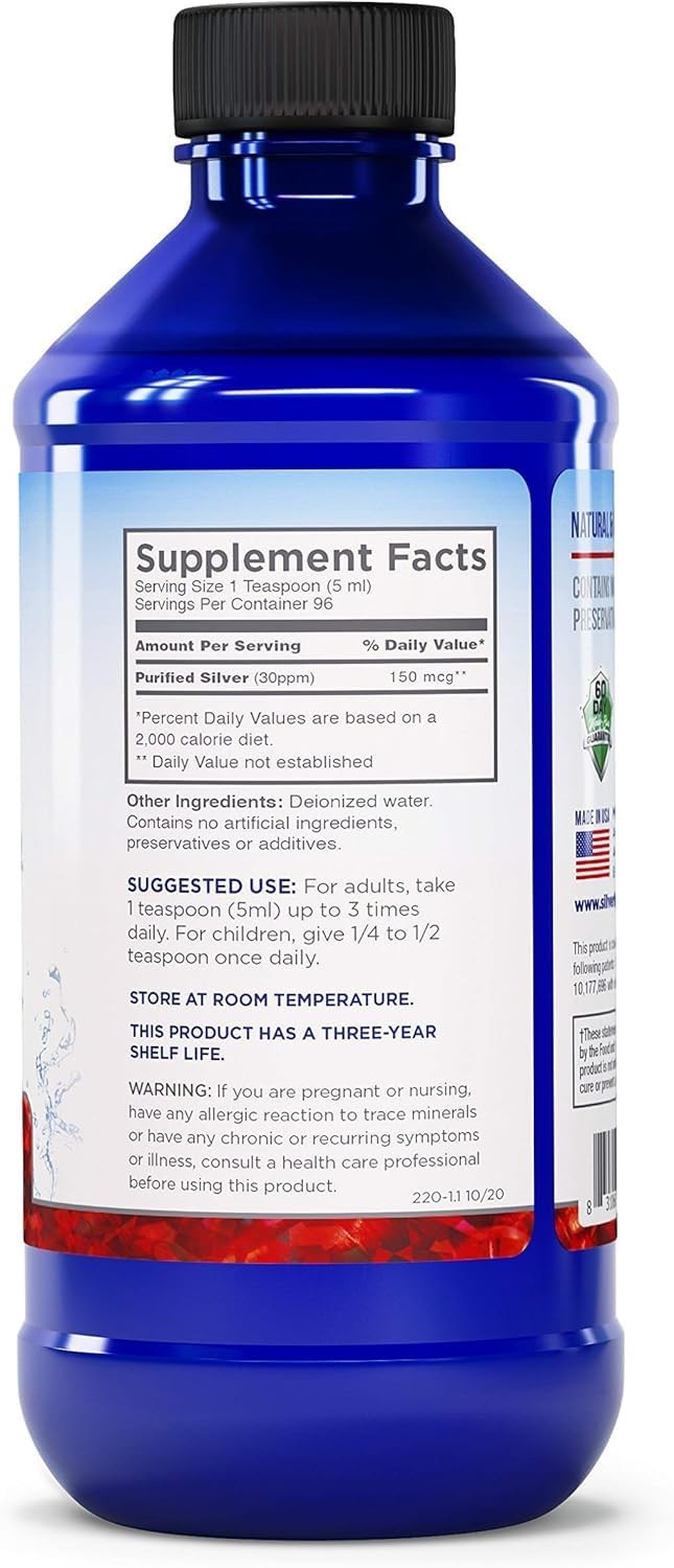 Silver Biotics 30 PPM Extra Strength Daily Immune Support Supplement with Pat…