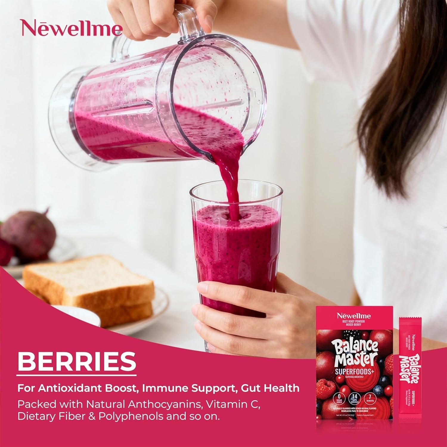 Balance Master Organic Raw Beet Root Powder – Super Reds Superfood for Heart …
