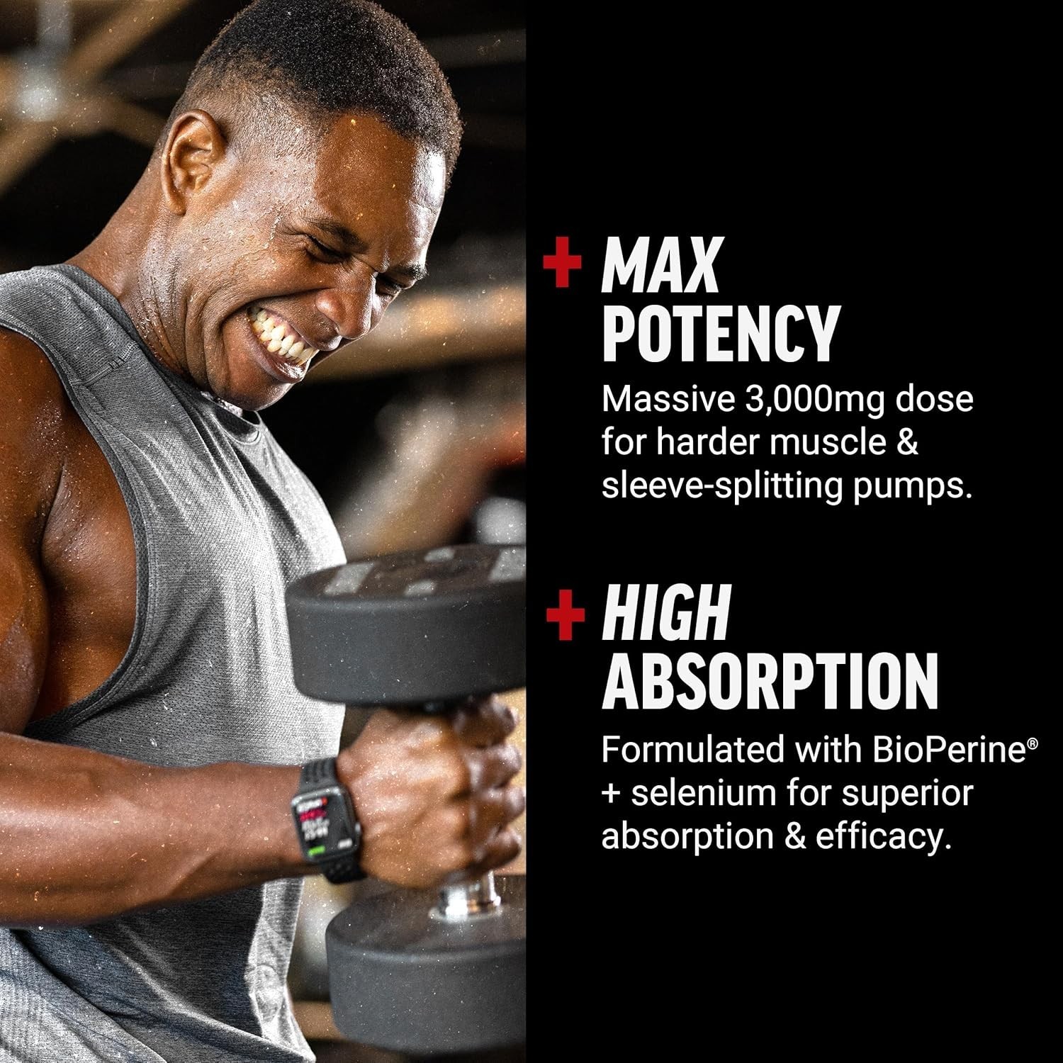 Force Factor L-Arginine 3000 MG, Extra Strength Nitric Oxide & Circulation Boost