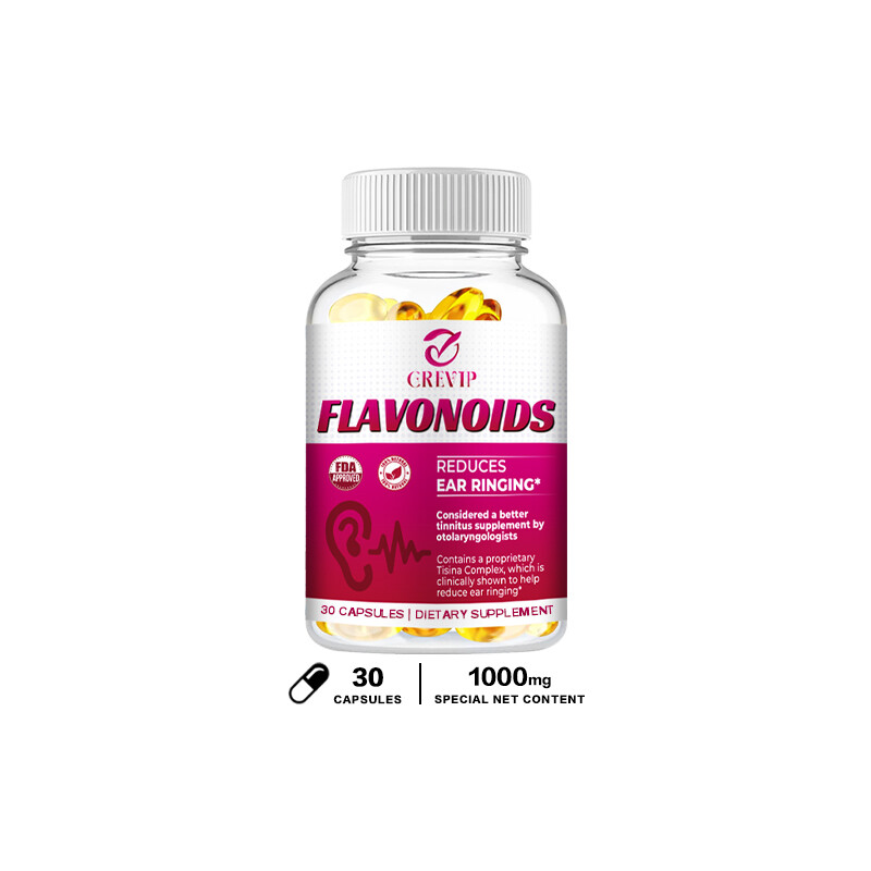 Flavonoids Capsules 1000mg – For Ear Health, Hearing Support, Healthy Eardrum