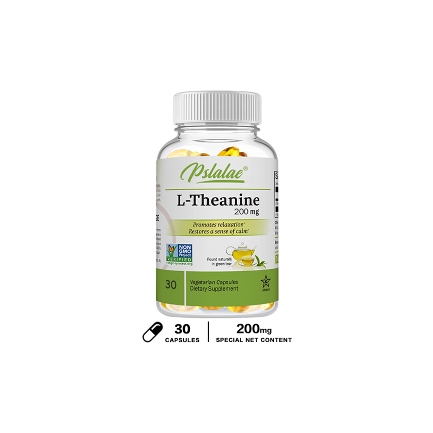 L-Theanine 200 Mg – Stress Relief, Calming & Anti-Anxiety, Promotes Relaxation