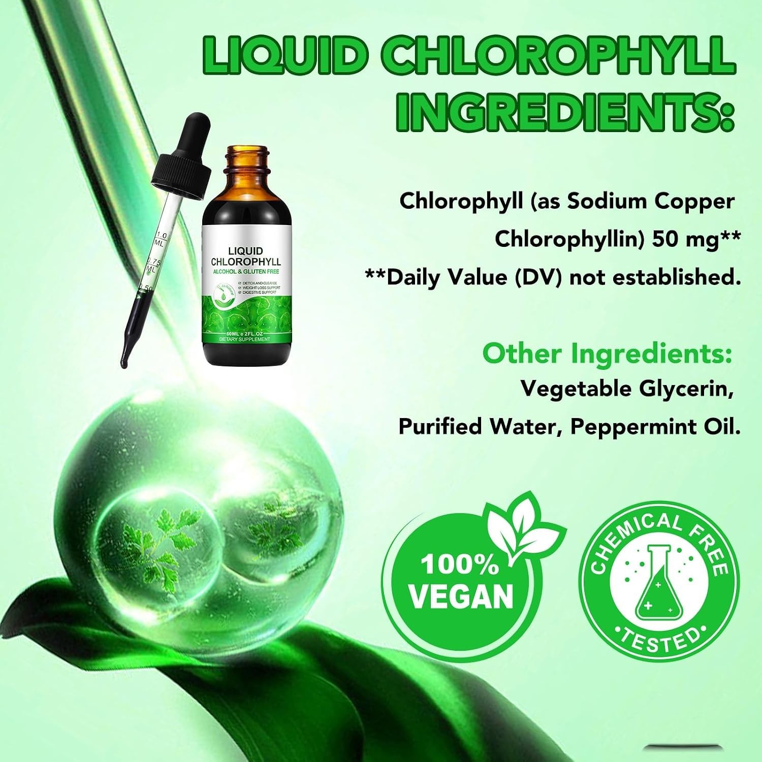 Clorofila Liquida Pura Oxigenar y Depurar La Sangre Desintoxicar El Organismo
