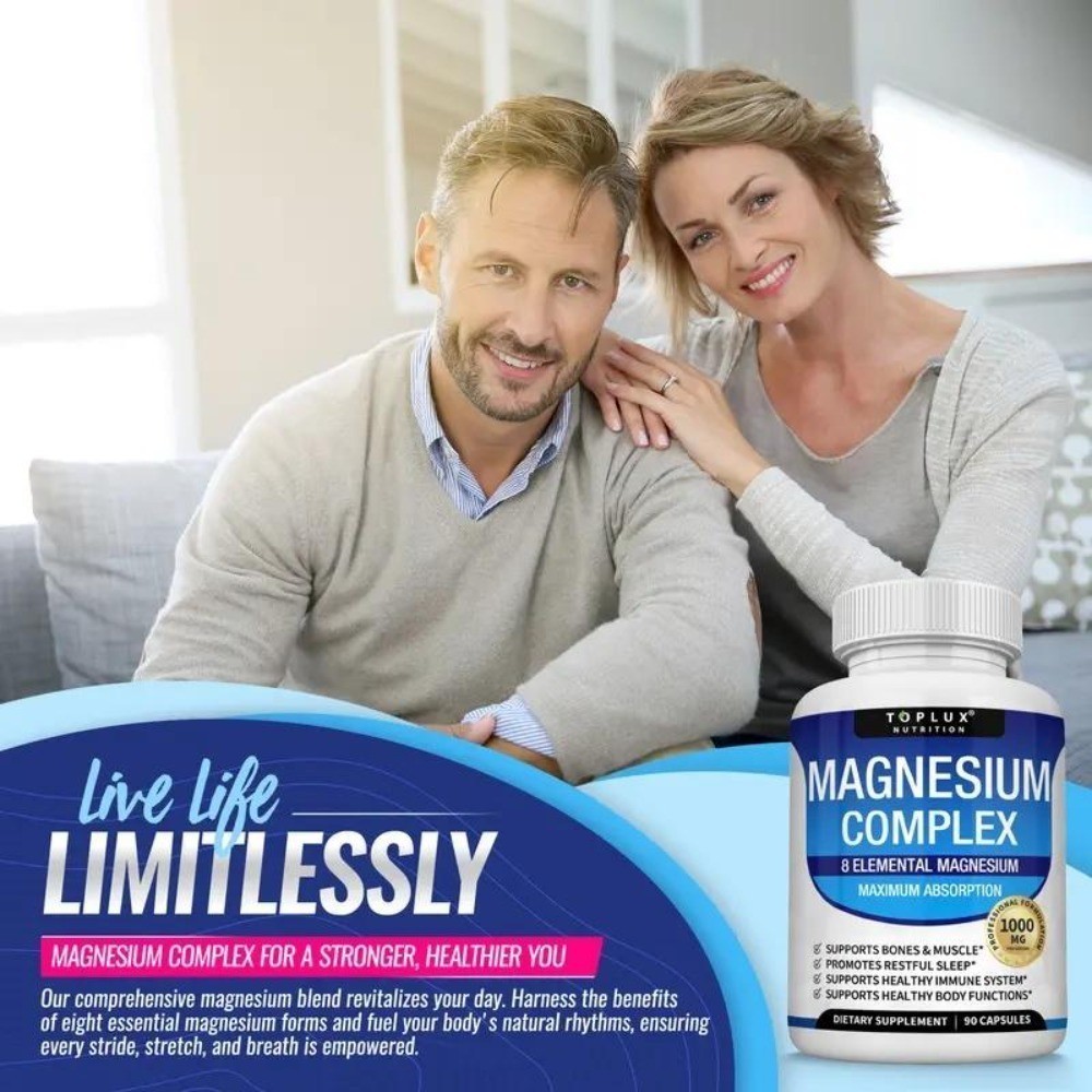 NEW Magnesium Complex 8 Essential Magnesium Supplement Fitness Edible
