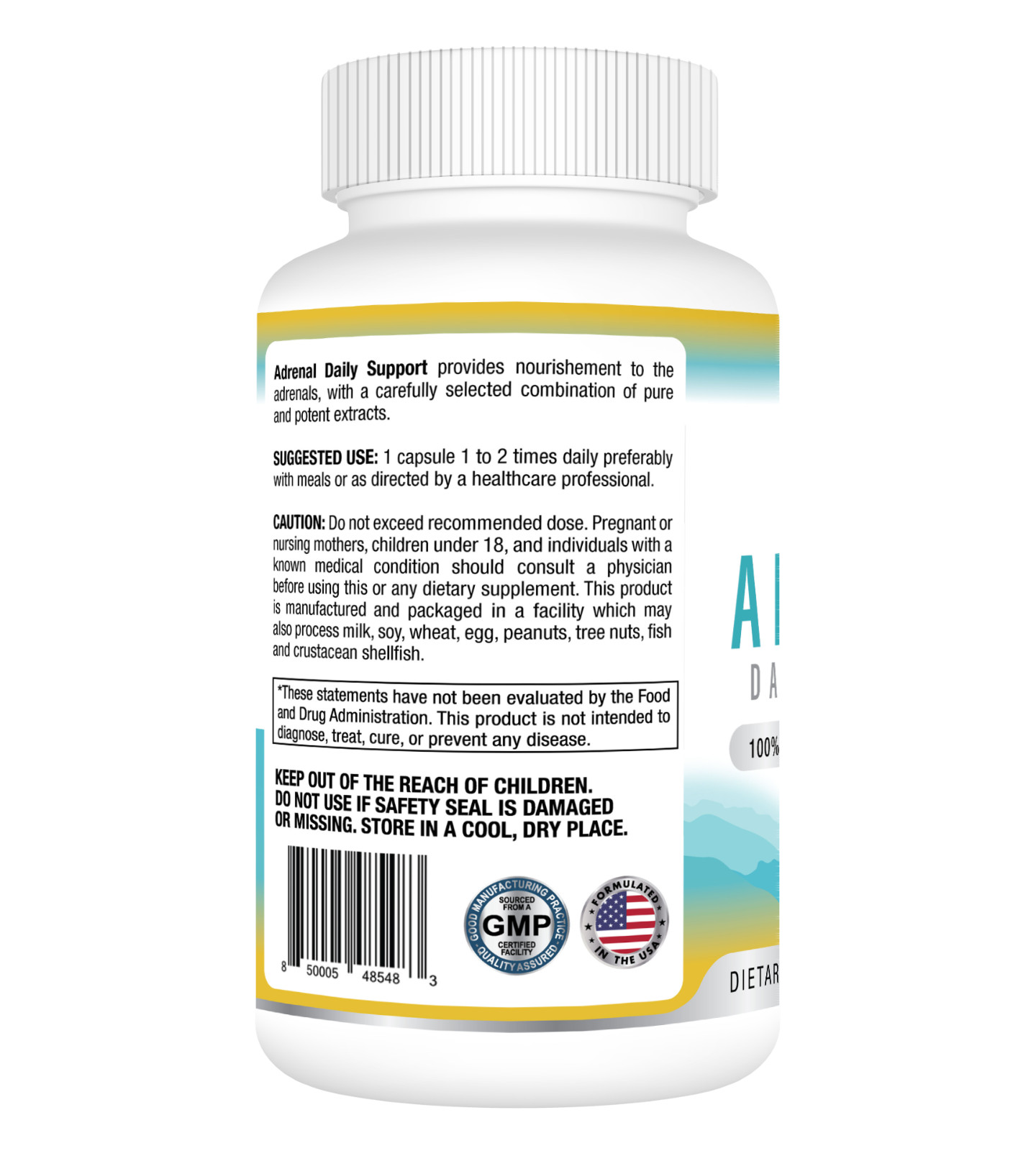 Adrenal Support Cortisol Energy Management Supplement by Best Earth Naturals