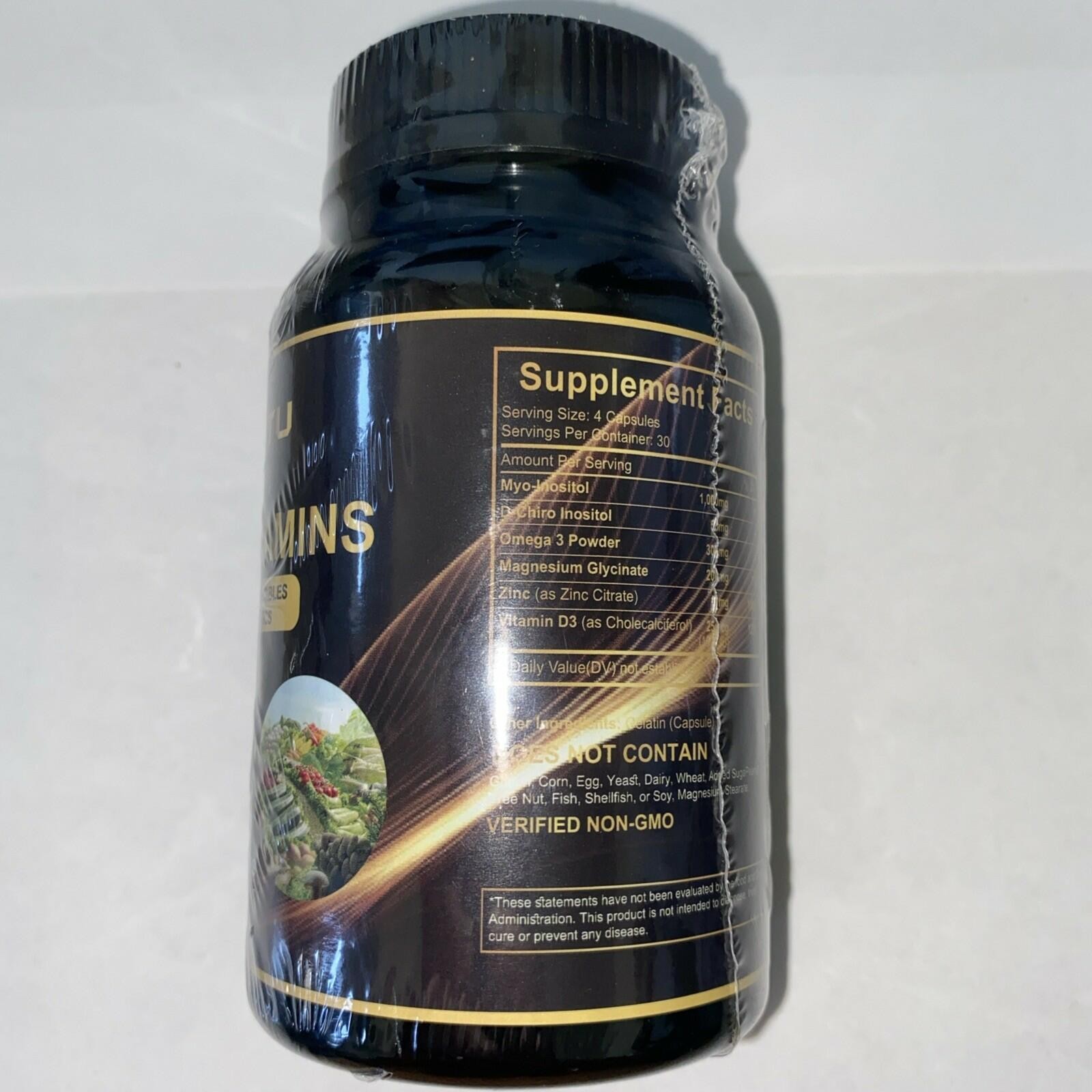 jnbgtu multivitamins 120 capsules vegan dietary supplement probiotics