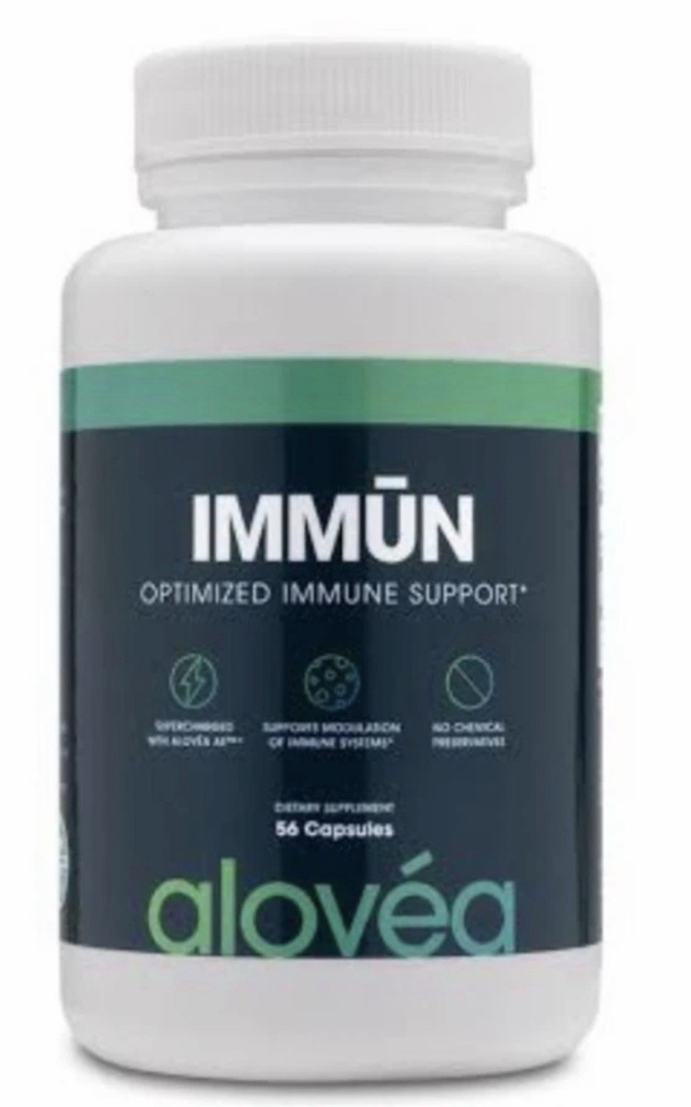 Alovea IMMUN Aloe Vera Immune Support Supplement 56 Capsules exp : 12/28