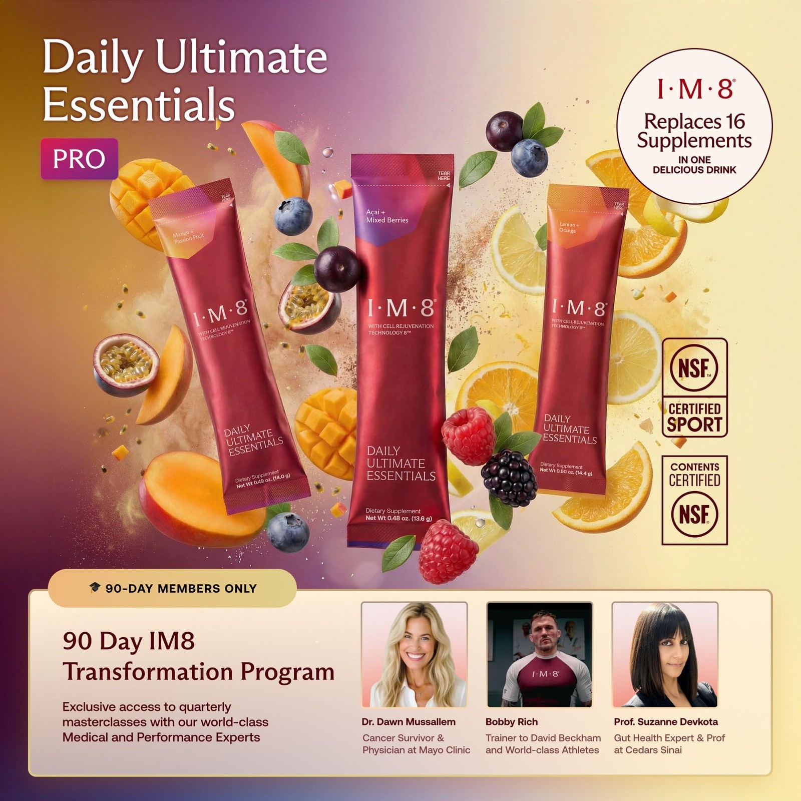 IM8 Daily Ultimate Essentials All-in-One Multivitamin 14.7 Ounce (Pack of 1)