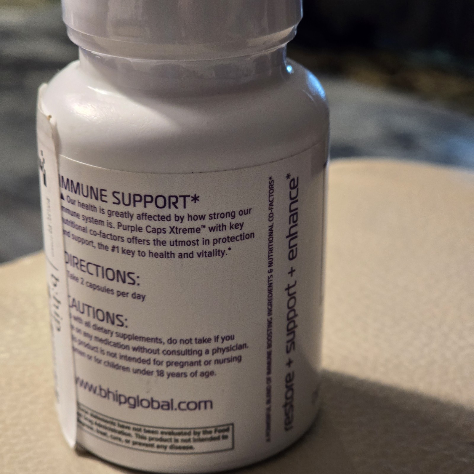 BHIP Purple Caps Xtreme W/ Wellmune 60 Caps Immune Booster Support/Health Sealed