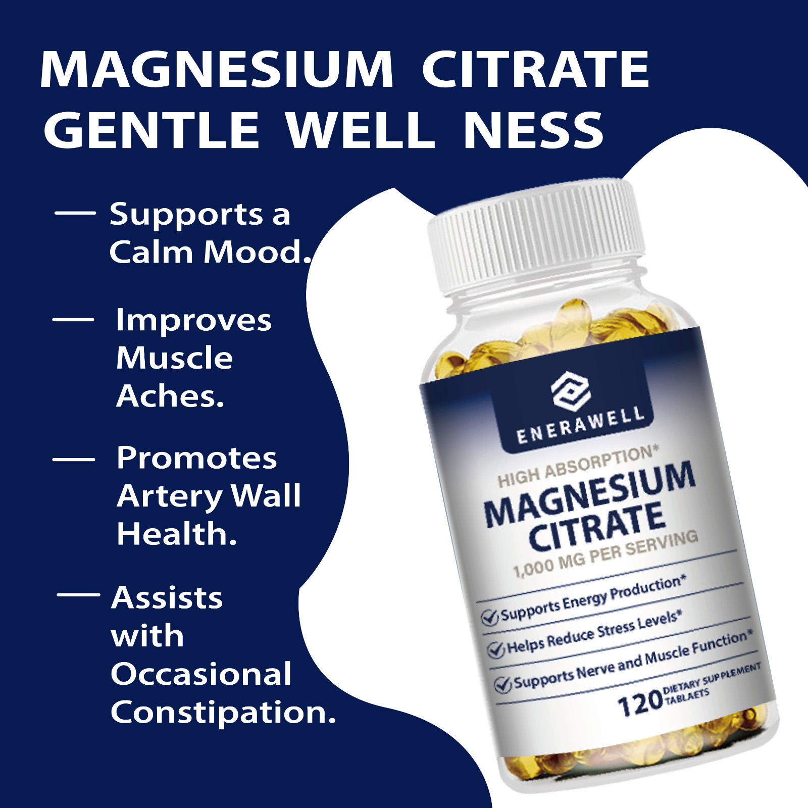 Magnesium Citrate 1000mg Capsules Super Strong Effective Capsules 02/07/2027