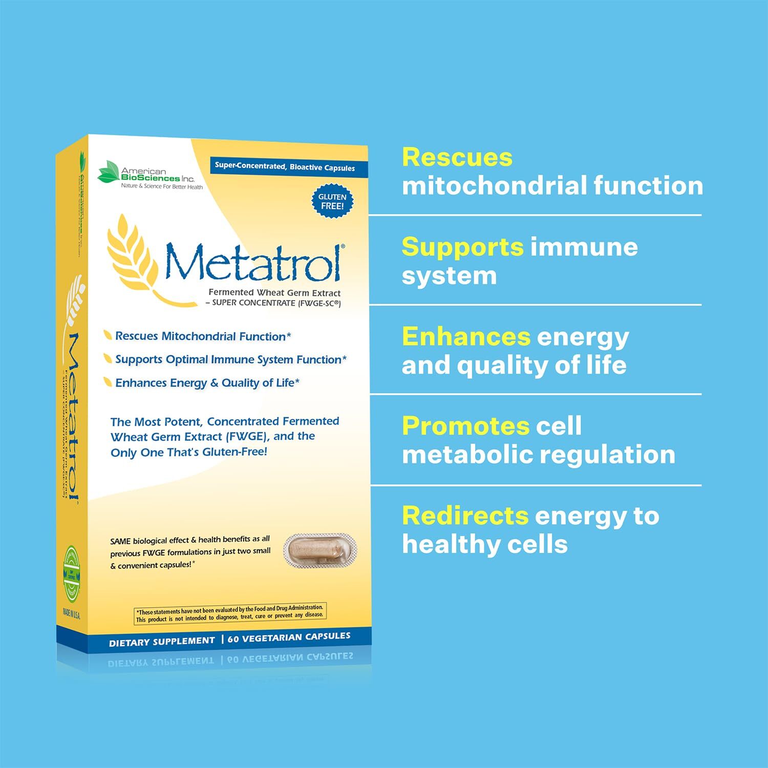 American BioSciences Metatrol 2-Box Bundle Mitochondrial Rescue & Daily Immun…