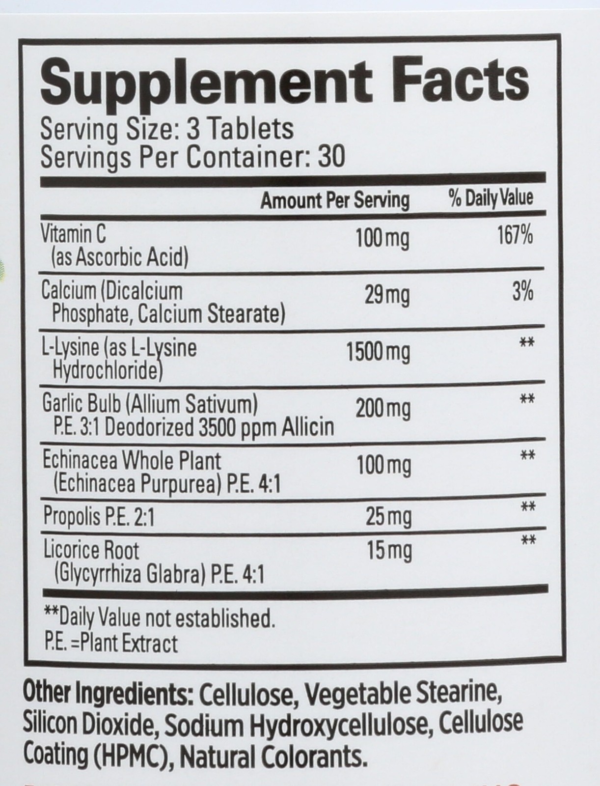 Quantum Health Super Lysine Immune System 90 Tablets Milk-Free – EX 5/2027