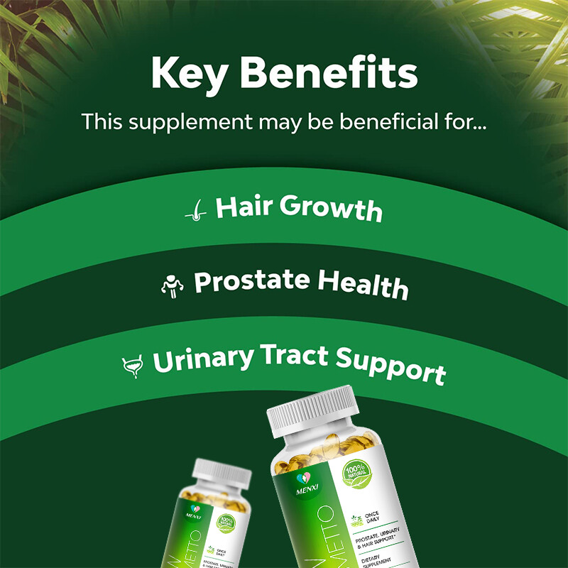 1/2/4Pack SAW PALMETTO Capsule 1000mg Prostate & Urinary Tract Health Supplement