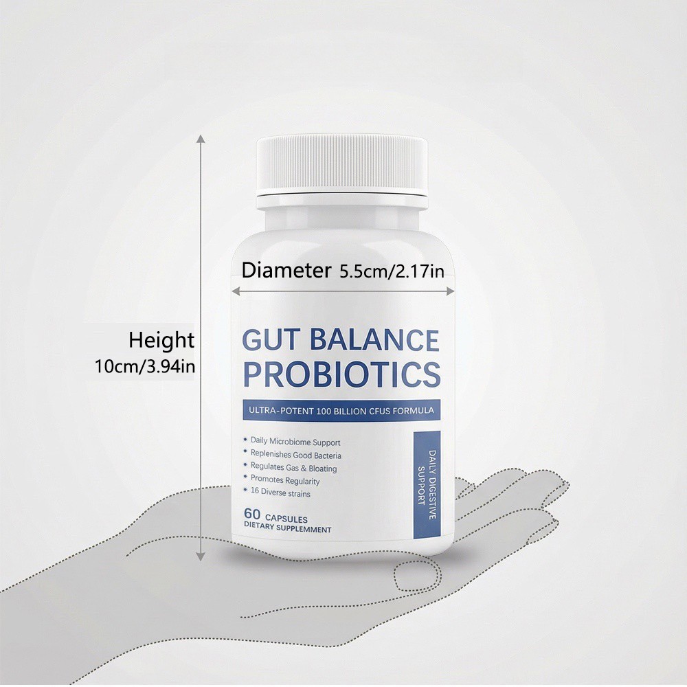 ESUNM 100 Billion Probiotics – For Digestive & Gut Health Supplement – 60ct