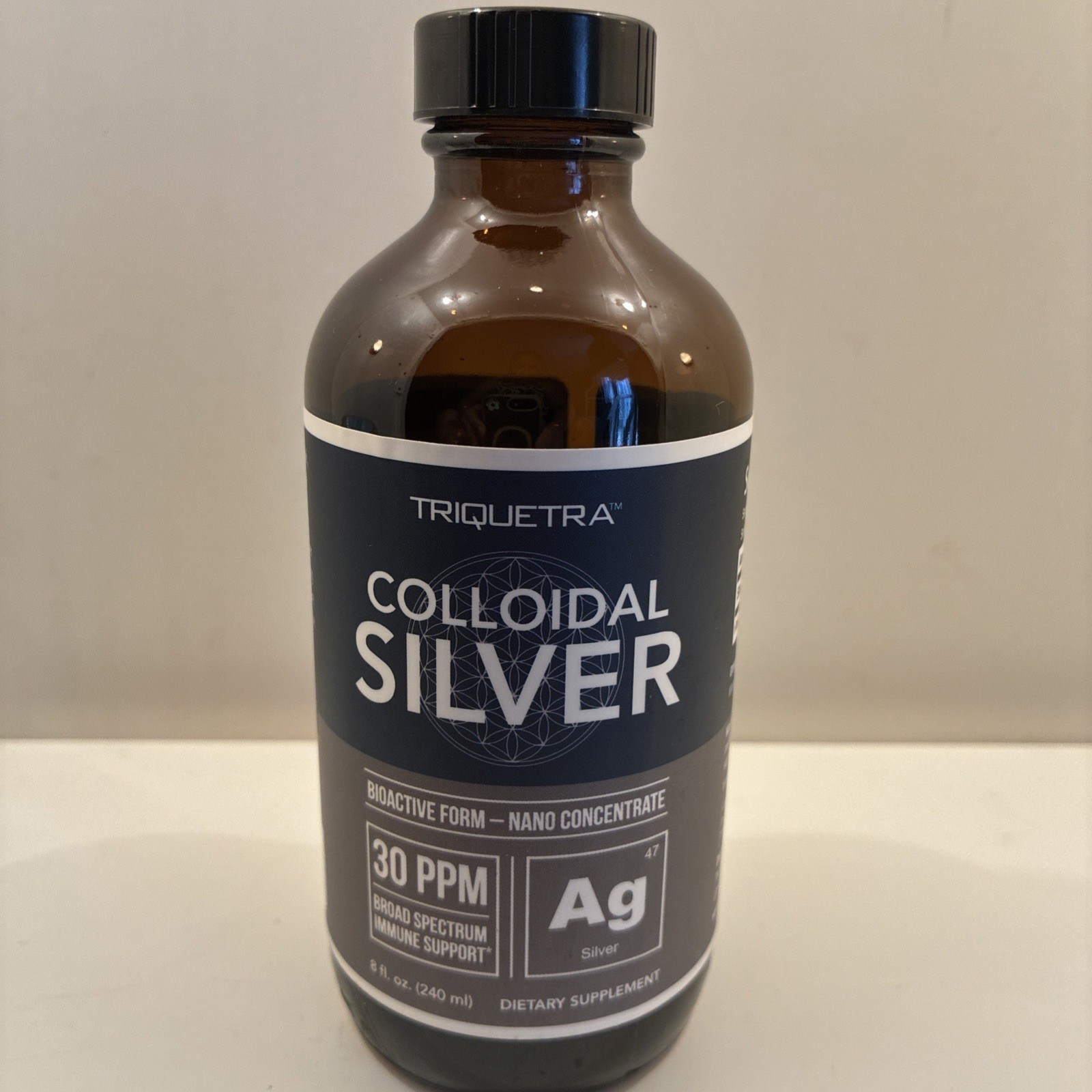 Bioactive Colloidal Silver – 8 oz, Glass Bottle, Vegan, Safe Doses with Highest
