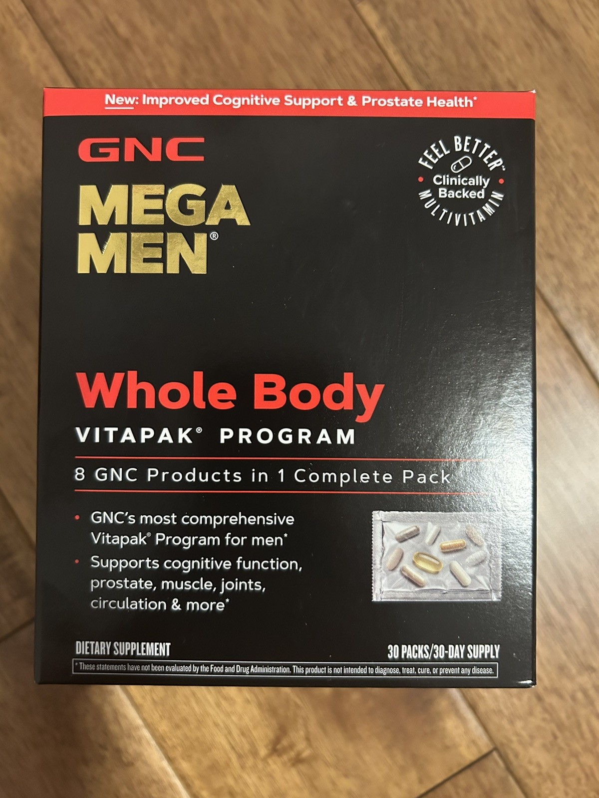 GNC Mega Men Whole Body Vitapak Program (Exp: 06/27)