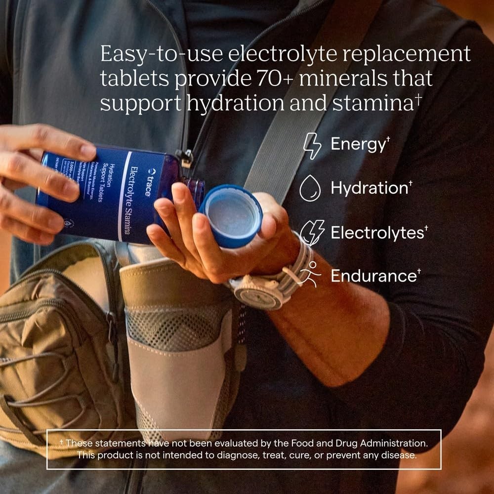 Electrolyte Stamina Tablets 300ct | Ionic Trace Minerals, Potassium for Recovery