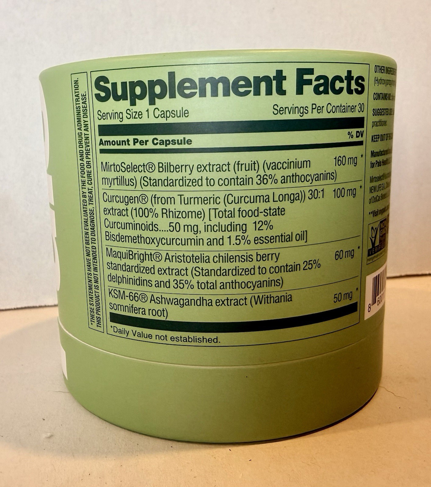 Pals Dry Eye Relief Supplements for Adults with Pure Bilberry Extract Toptear.