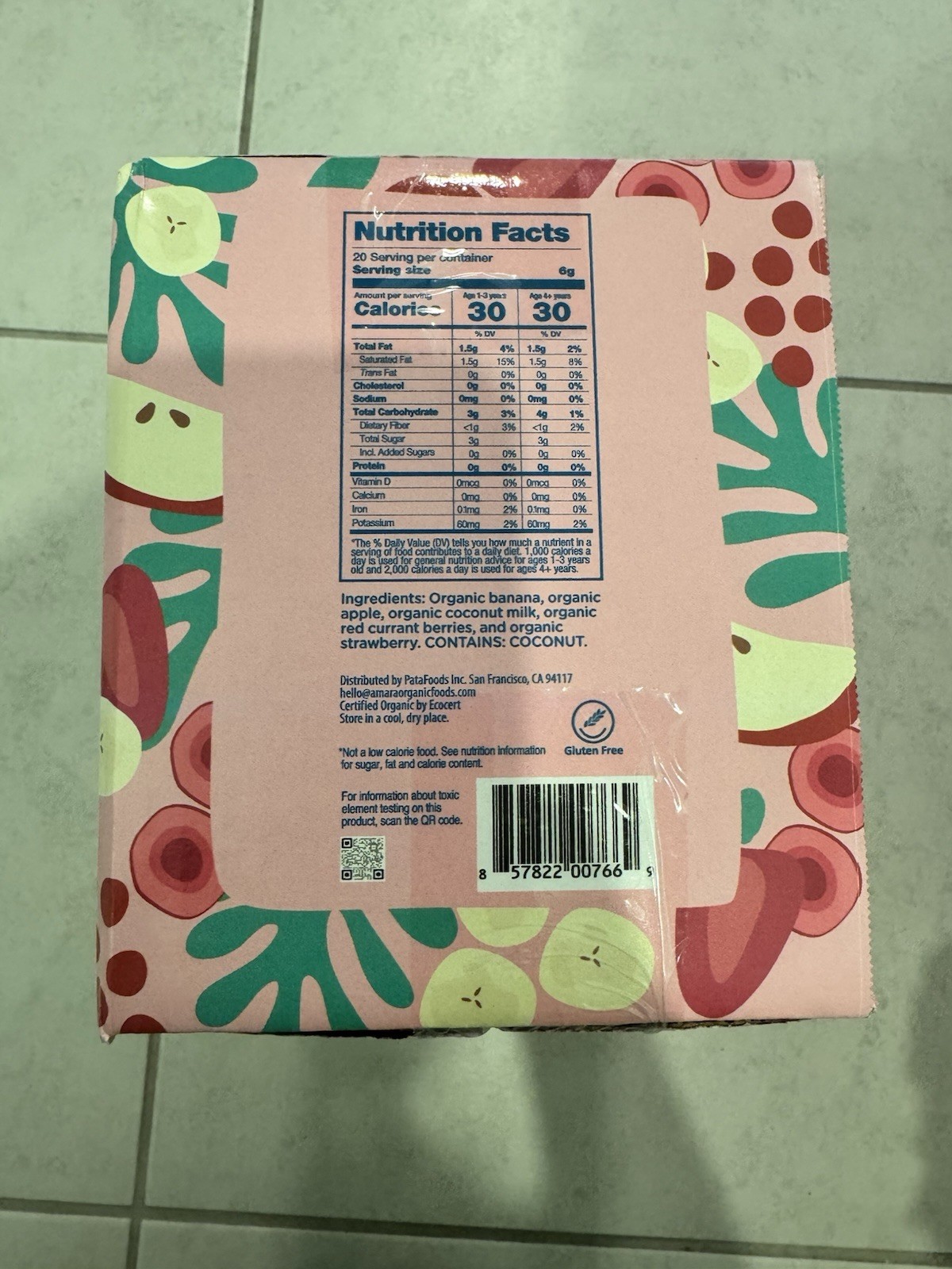 Amara Organic Smoothie Melts 0.2 Ounce Bags (20 Count)