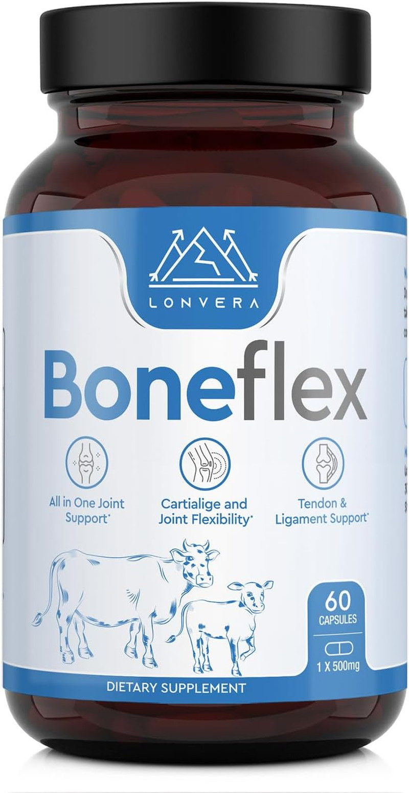 Boneflex Glucosamine Chondroitin MSM Turmeric Joint Support Supplement with Gras