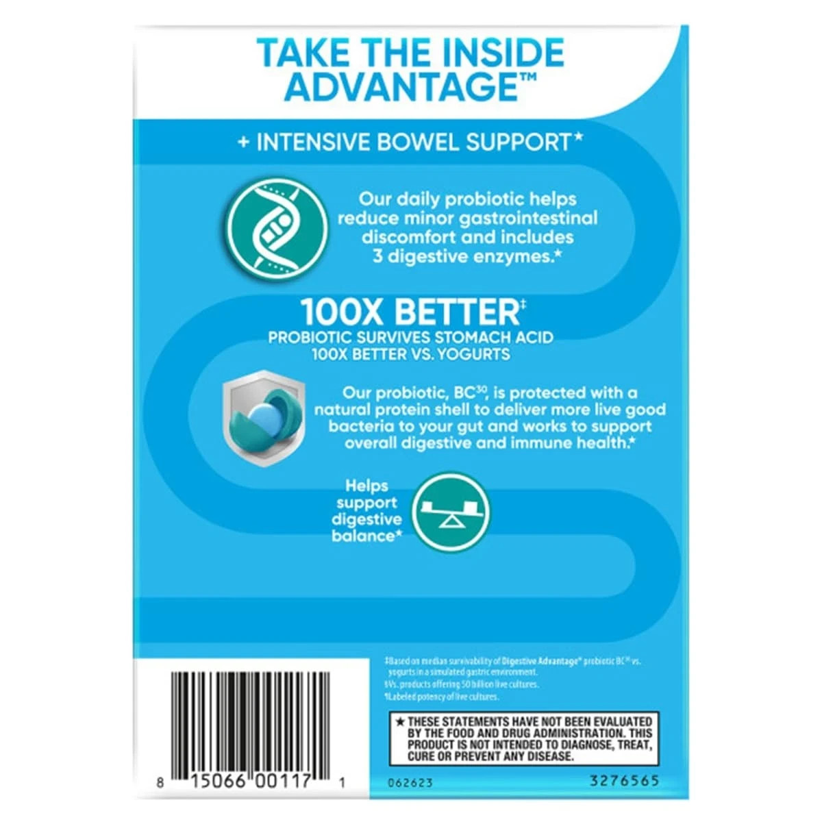 Digestive Advantage IBS Probiotics for Digestive Health & Intensive Bowel Sup…