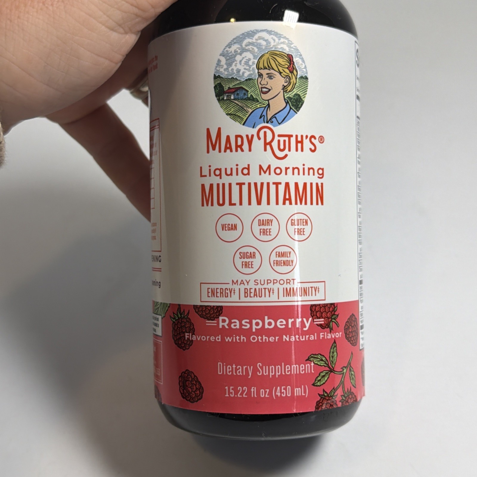 Mary Ruths Liquid Morning Multivitamin Raspberry 15.22 fl oz. EXP 07/2027 Sealed