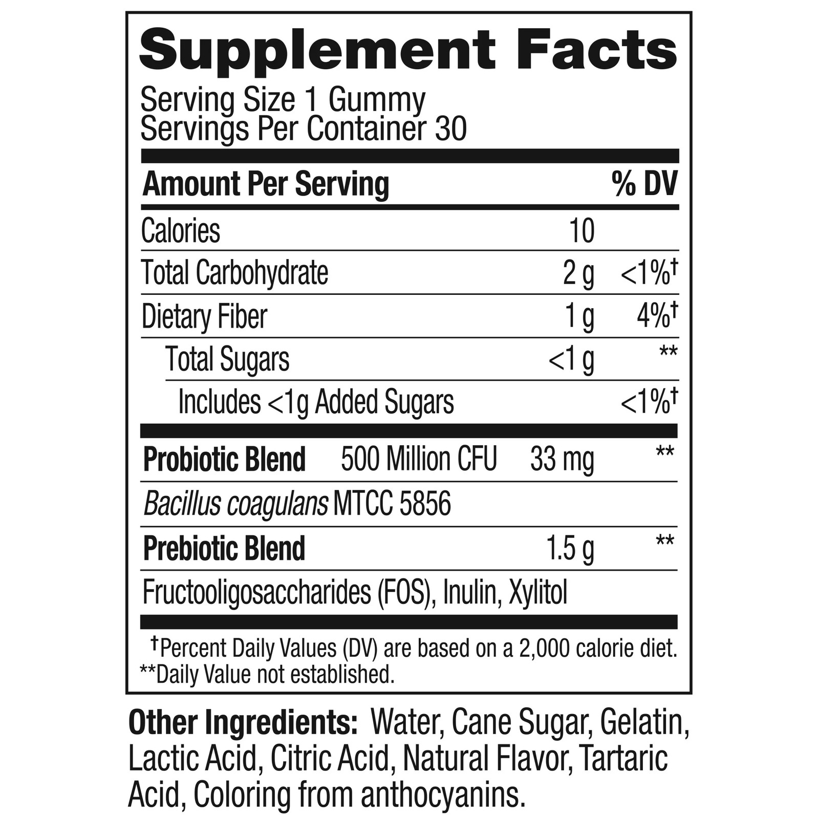 OLLY Probiotic + Prebiotic Fiber Gummy, Digestive + Gut Health Supplement for Ad