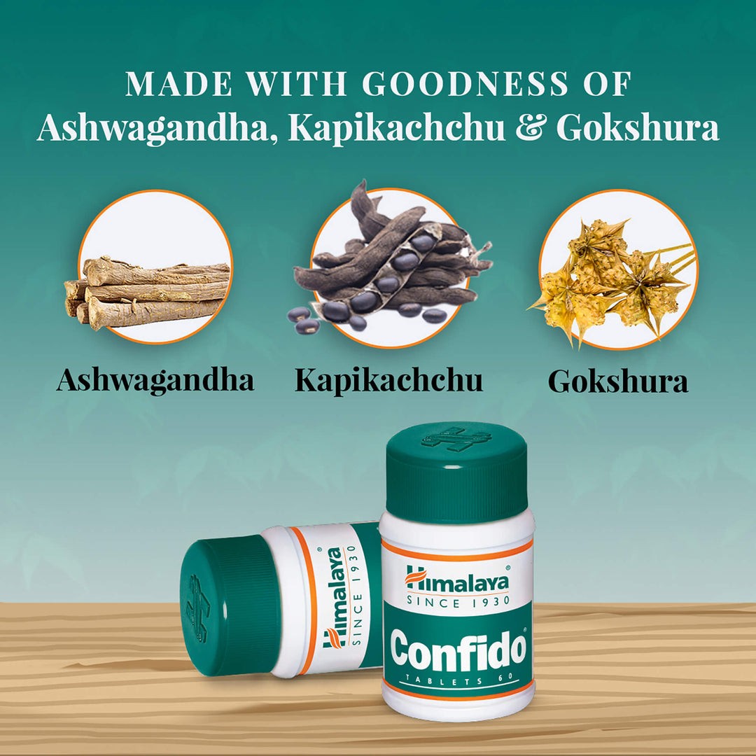 Confido Ayurvedic Wellness Tablets| Men’s Reproductive | Health Support | 60Tab