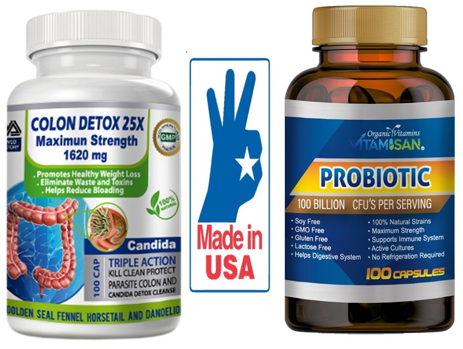 Colon Cleanse Program with Probiotics, Easy & Gentle, Complete Gut Detox support