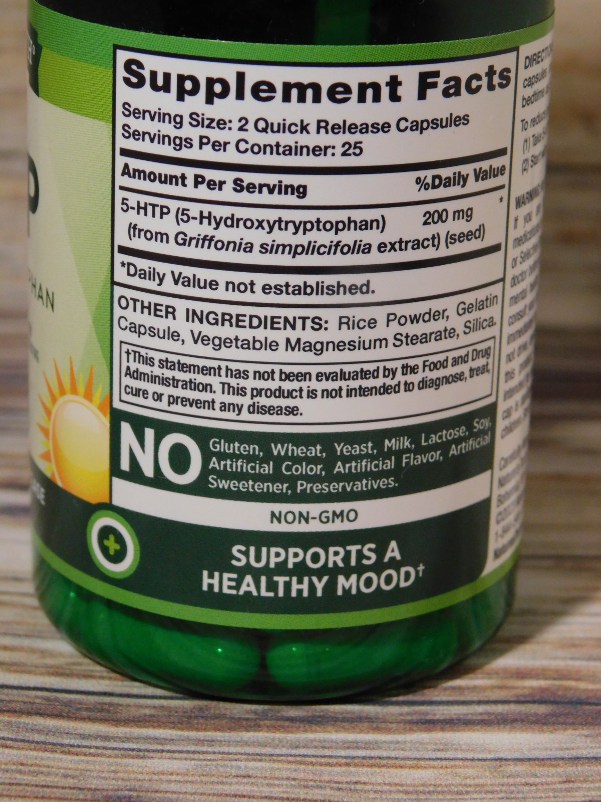 NATURE’S TRUTH 5-HTP 200mg 50ct Quick Release Capsules Dated 12/2025 ― #DK94