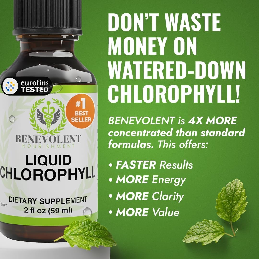 Chlorophyll Supplement Natural Antioxidant Immune Wellness Whole Body Balance