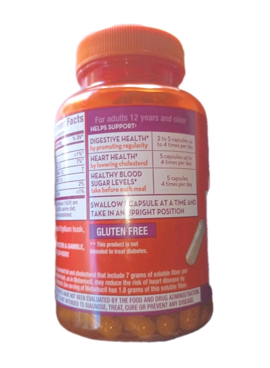 MetaMucil 3-IN-1 Daily Fiber Digestive Heart & Health 160ct ***EXP 01/2028 ++***