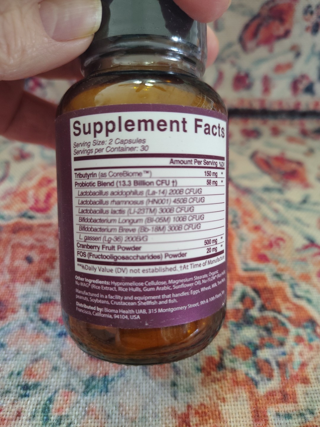 BIOMA Feminine Health Synbiotic – Urinary Tract Wellness 60ct **AUTHENTIC!**