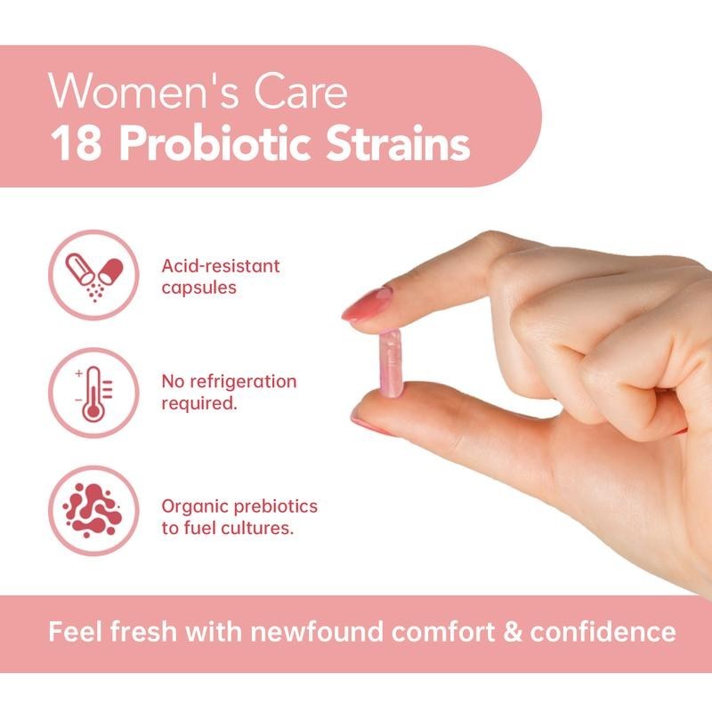 VIVONU Women’s Probiotics – 18 Strains for Vaginal Health 60 Vegetarian Capsules