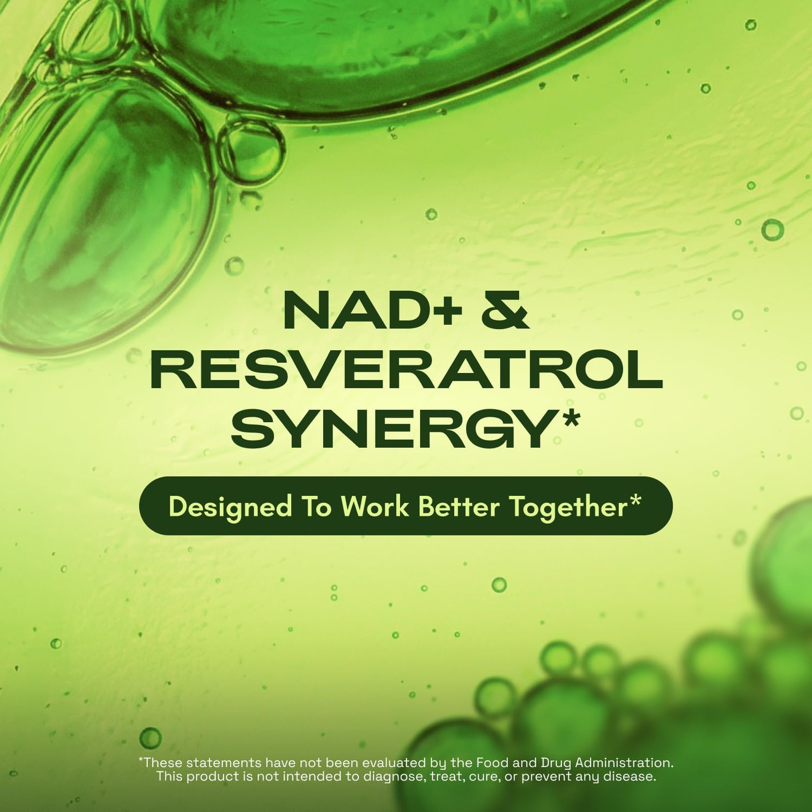 Liposomal NAD Supplement with Resveratrol NMN Alternative 180 Capsules 3 Pack