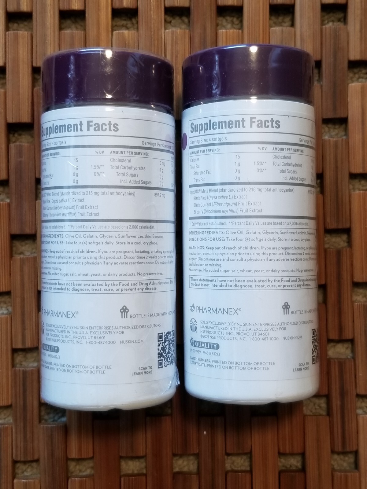 2-pack NU SKIN ageLOC META Healthy Metabolism 120 Caps NEW -SEALED 12/2025