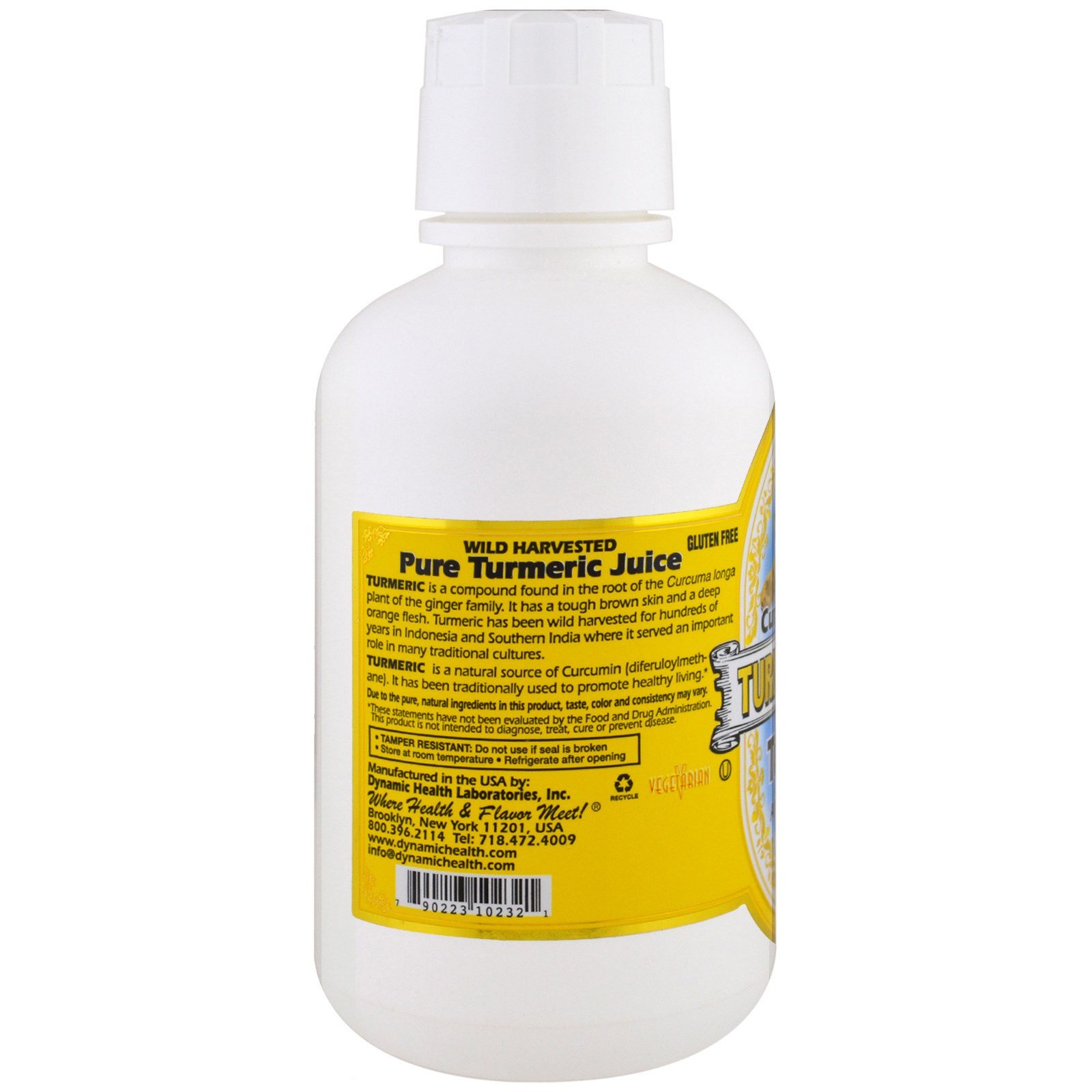 Dynamic Health Laboratories Turmeric Gold 16 fl oz 473 ml BPA-Free, Gluten-Free,