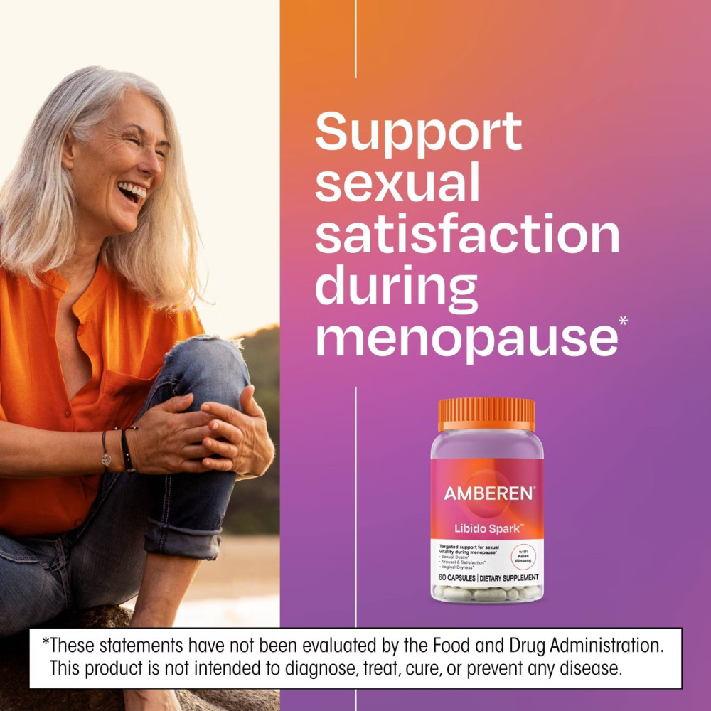 Amberen Libido Spark Menopause Dietary Supplement Capsules – 60ct